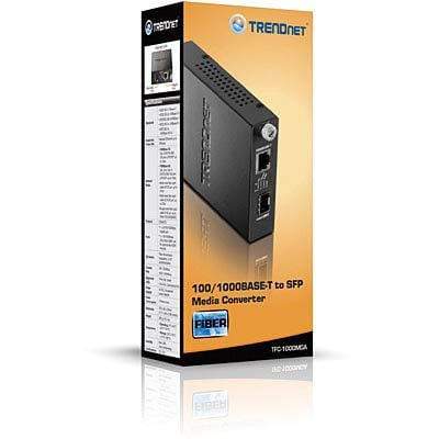 TRENDnet TFC-1000MGA 100/1000Base-T to SFP Media Converter