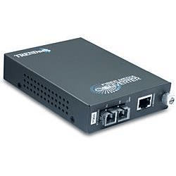 TRENDnet Intelligent 1000Base-T to 1000Base-LX Single-Mode SC Fiber Converter TFC-1000S20