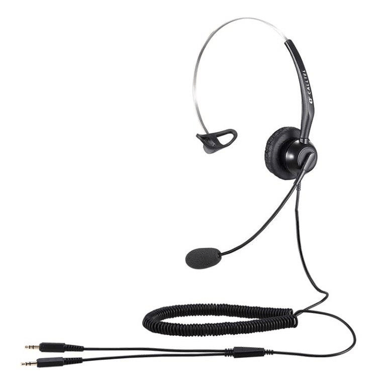 Calltel T800 Mono-Ear Dual 3.5mm Jacks Noise-Cancelling Mic Headset TH0224000121