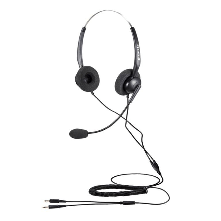 Calltel T800 Stereo-Ear Dual 3.5mm Jacks Noise-Cancelling Mic Headset TH0224000140