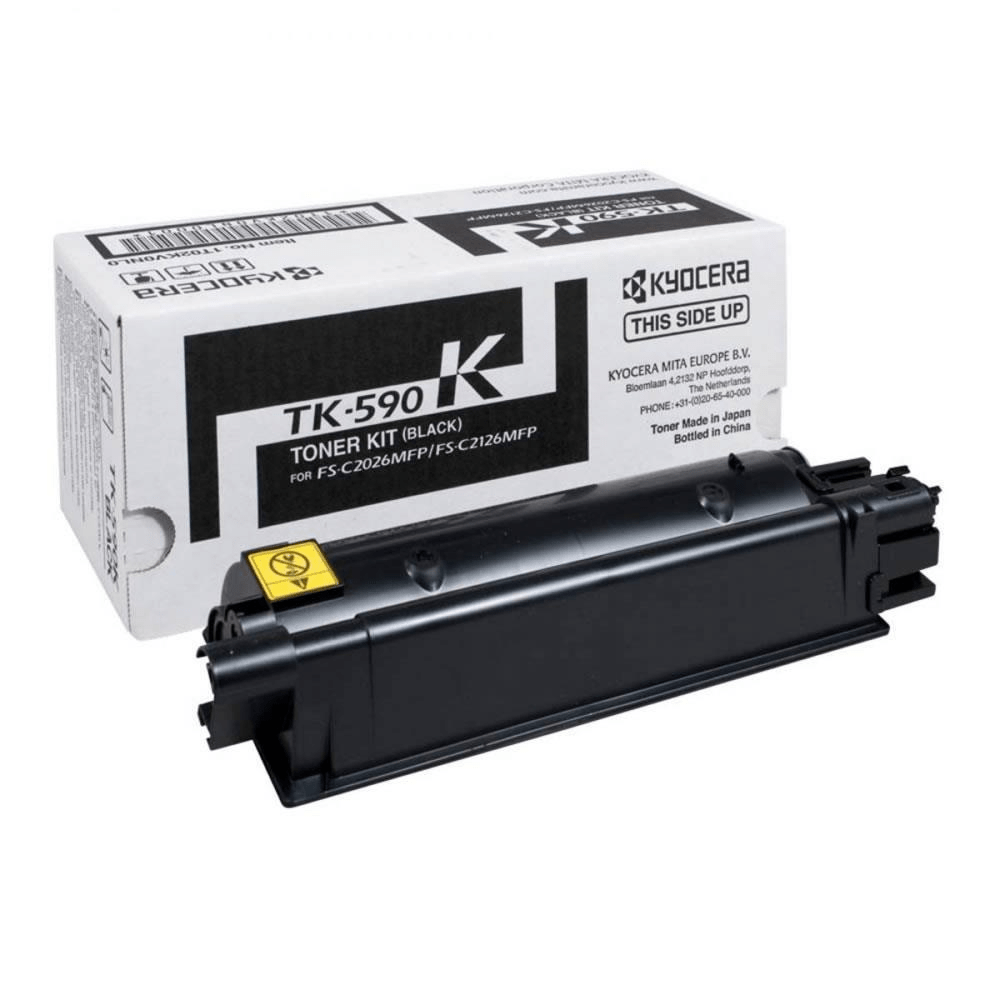 Kyocera TK-590BK Black Toner Kit Cartridge 7,000 Pages Original Single-pack