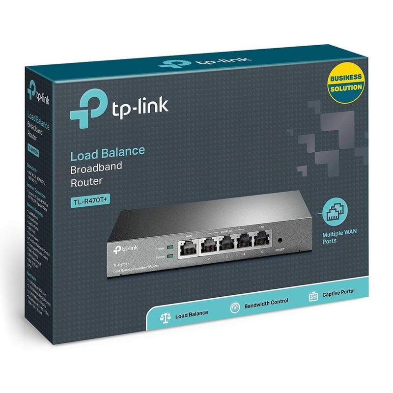 TP-Link TL-R470T+ Wired Router - Fast Ethernet Black