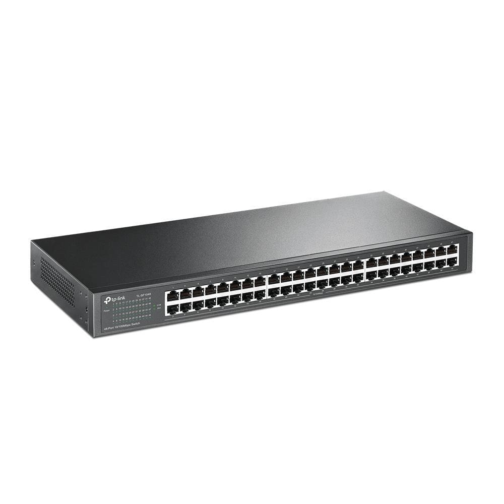 TP-Link TL-SF1048 Unmanaged Network Switch Gigabit Ethernet 10/100/1000 Mbits 1U Black