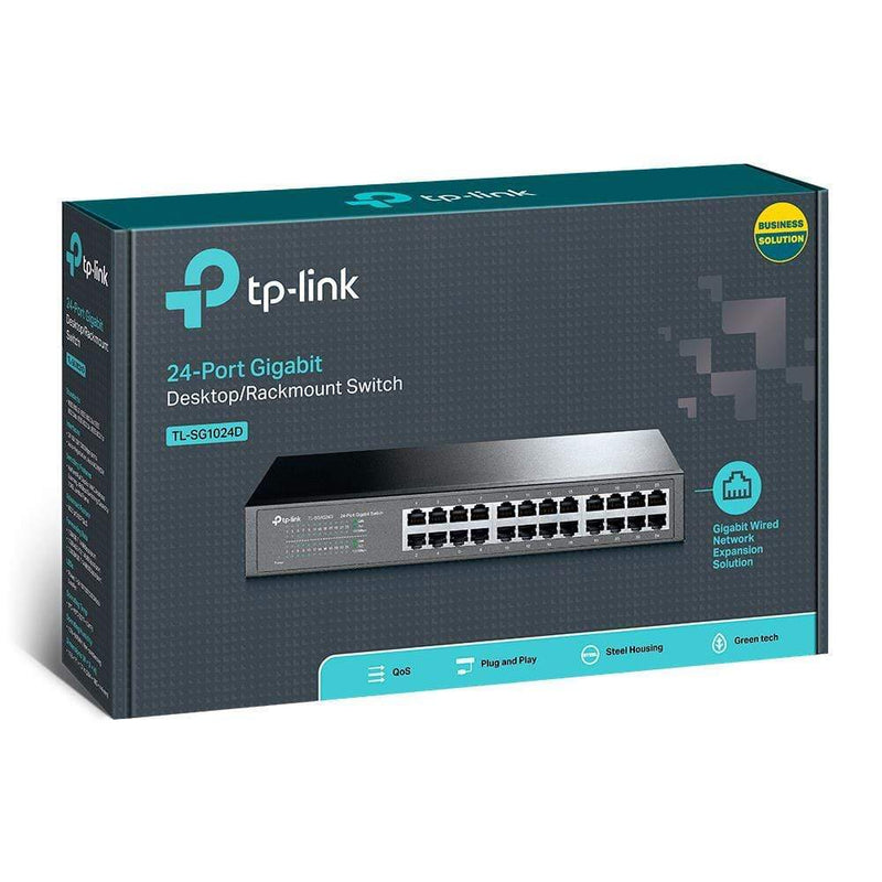 TP-Link TL-SG1024D Unmanaged Network Switch Gigabit Ethernet 10/100/1000 Mbits Grey