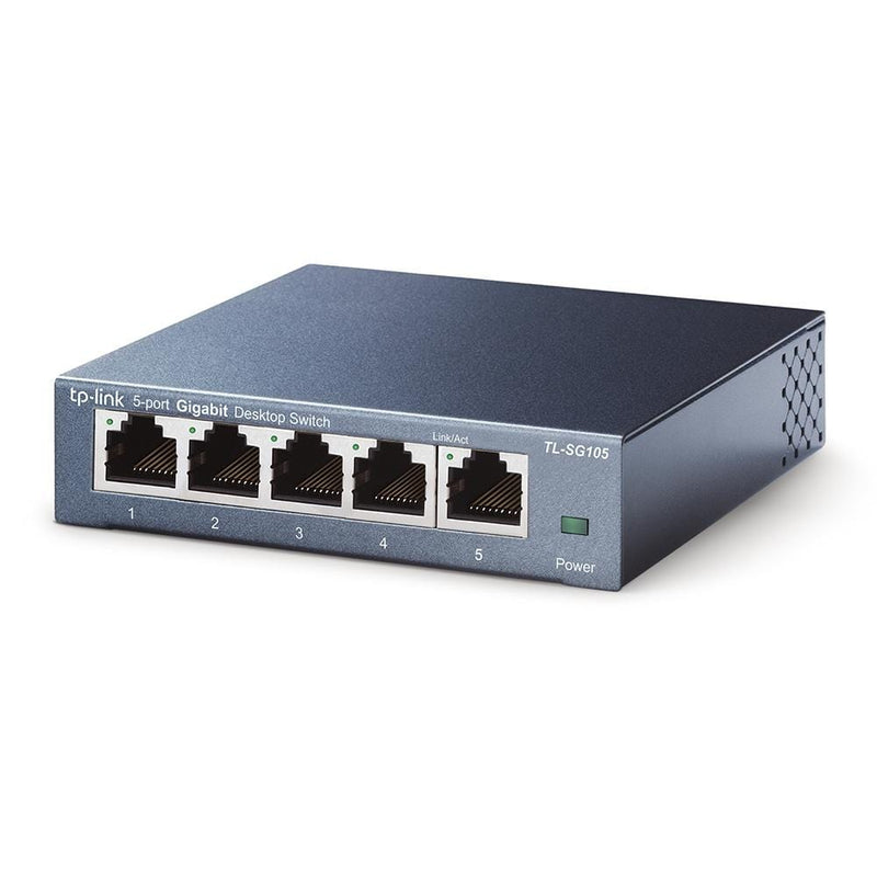 TP-Link TL-SG105 5-Port 10/100/1000 Mbits Desktop Switch Unmanaged Black