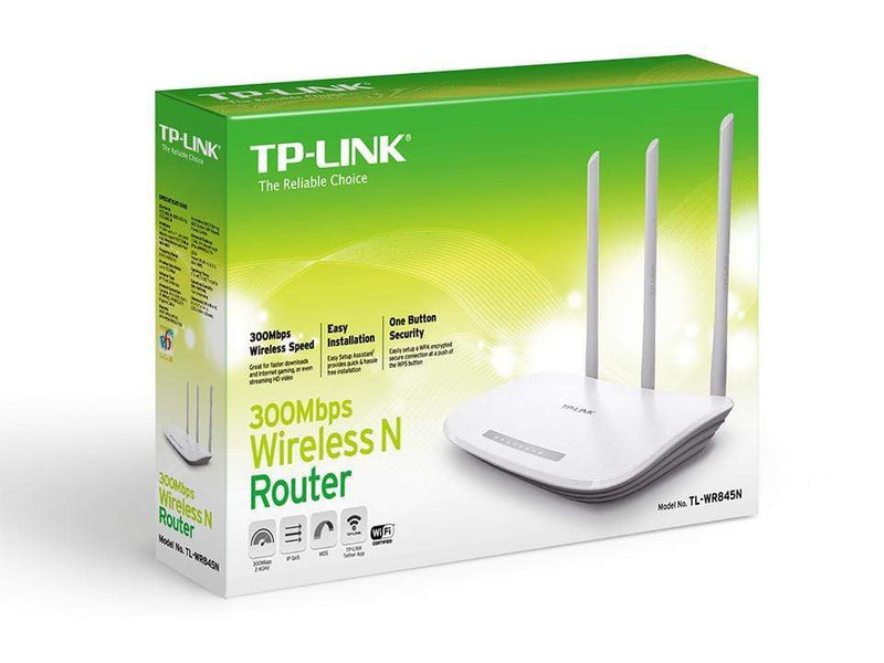 TP-Link TL-WR845N Wi-Fi 4 Wireless Router - Single-band 2.4GHz Fast Ethernet White