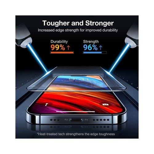 Tuff-Luv 2.5D Tempered Glass Full Screen Protection for Apple iPhone 14 Plus - Clear TLIP14PLUSTG