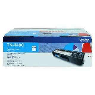 Brother TN-348C Cyan Toner Cartridge 6,000 Pages Original Single-pack