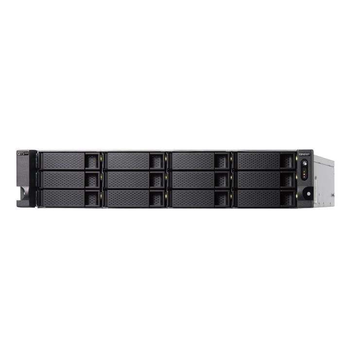 QNAP QuTS Hero Edition 12-Bay Diskless 2U Rackmount NAS TS-h1277XU-RP-3700X-32G