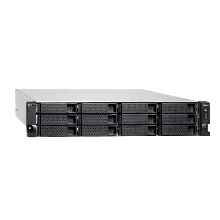QNAP QuTS Hero Edition 12-Bay Diskless 2U Rackmount NAS TS-h1277XU-RP-3700X-32G