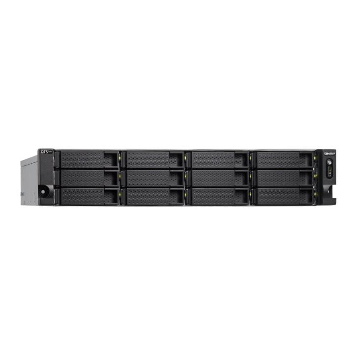 QNAP QuTS Hero Edition 12-Bay Diskless 2U Rackmount NAS TS-h1277XU-RP-3700X-32G