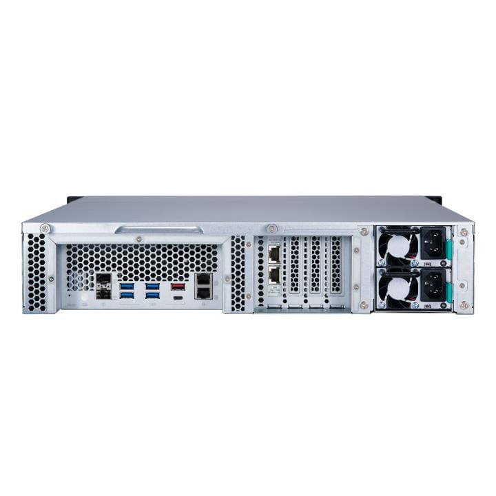 QNAP QuTS Hero Edition 12-Bay Diskless 2U Rackmount NAS TS-h1277XU-RP-3700X-32G
