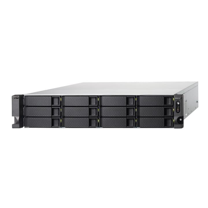 QNAP QuTS Hero Edition 12-Bay Diskless 2U Rackmount NAS TS-h1277XU-RP-3700X-32G