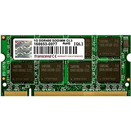 Transcend 1GB / DDR400(PC3200) /SO-DIMM memory module DDR 400 MHz TS128MSD64V4A