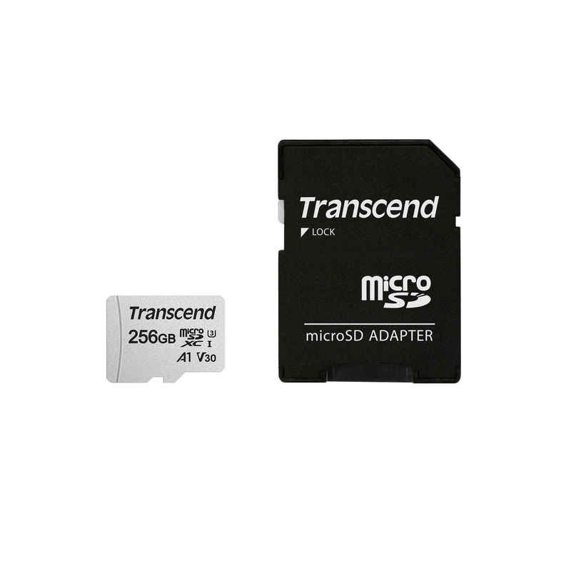 Transcend MicroSD Card SDXC 300S 256GB with Adapter TS256GUSD300S-A