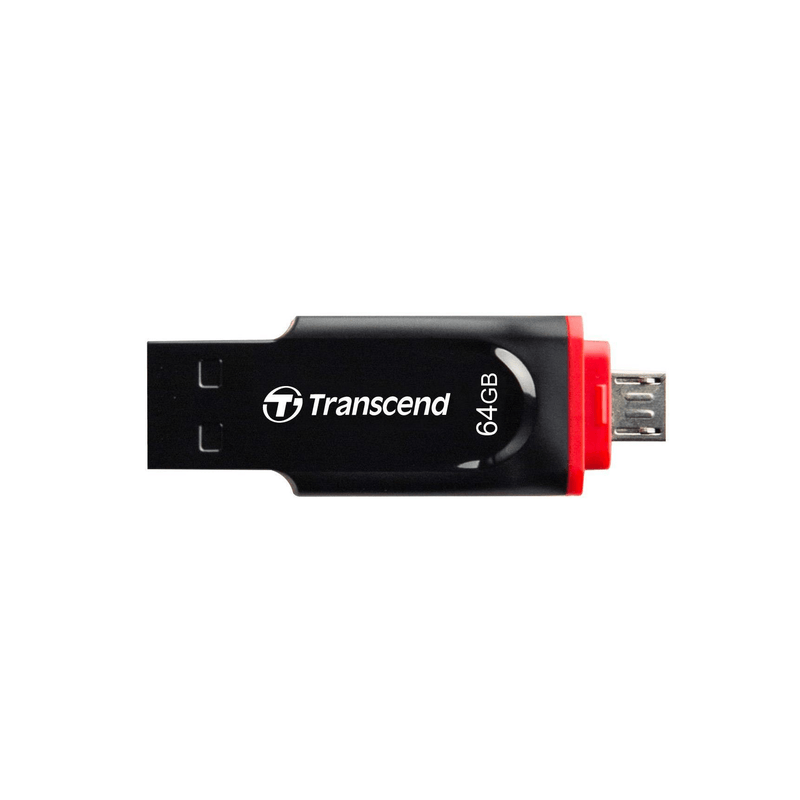 Transcend JetFlash 340 32GB USB Type-A / Micro-USB 2.0 Black USB Flash Drive TS32GJF340