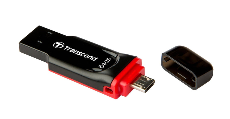 Transcend JetFlash 340 32GB USB Type-A / Micro-USB 2.0 Black USB Flash Drive TS32GJF340
