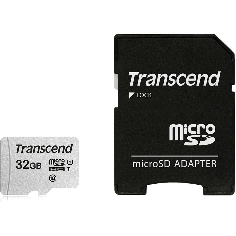 Transcend 300S 32GB microSDHC UHS-I Flash Memory Card TS32GUSD300S-A