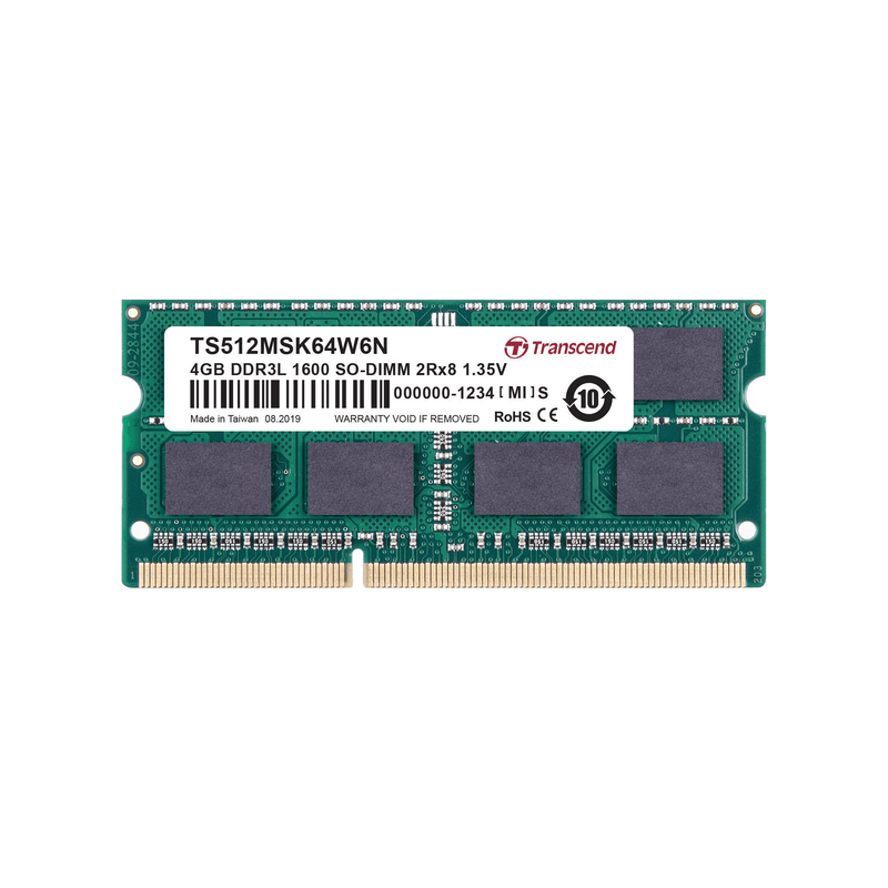 Transcend DDR3-1600 SO-DIMM 4GB TS512MSK64W6N