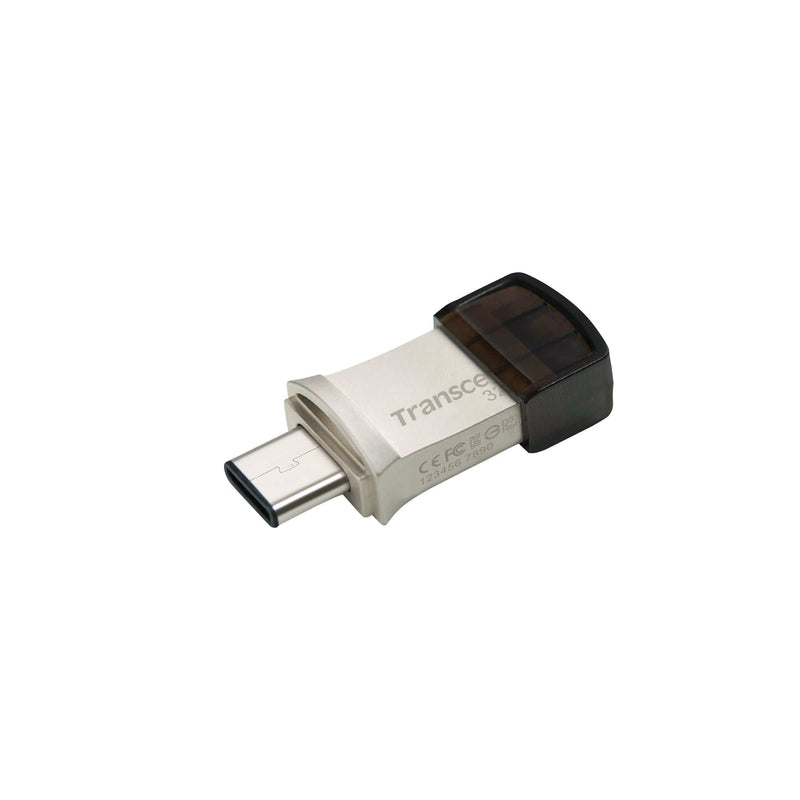 Transcend JetFlash 890 64GB USB 3.2 Gen 1 Type-A / Type-C Black and Silver USB Flash Drive TS64GJF890S