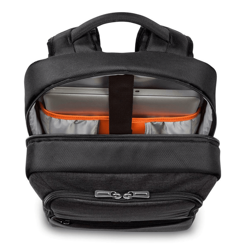 Targus CitySmart 12.5 13 13.3 14 15 15.6-inch Essential Notebook Backpack - Black and Grey TSB911EU