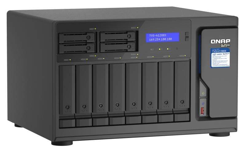 QNAP TVS-h1288X NAS Tower Ethernet LAN Black