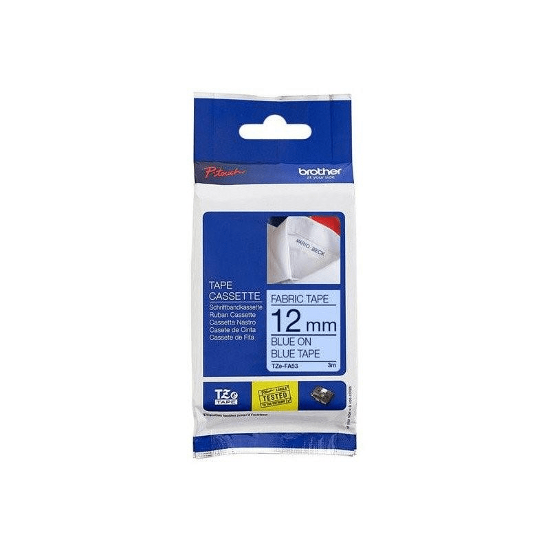 Brother TZE-FA531 label-making tape Blue on Blue