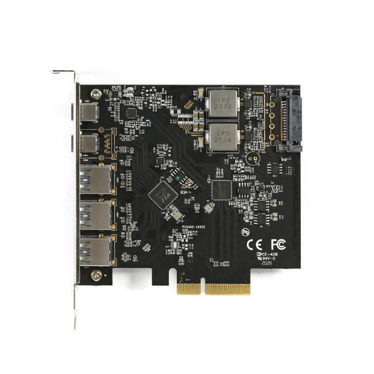 Vantec 5-port USB PCIe Host Adapter Card UGT-PC3A2C