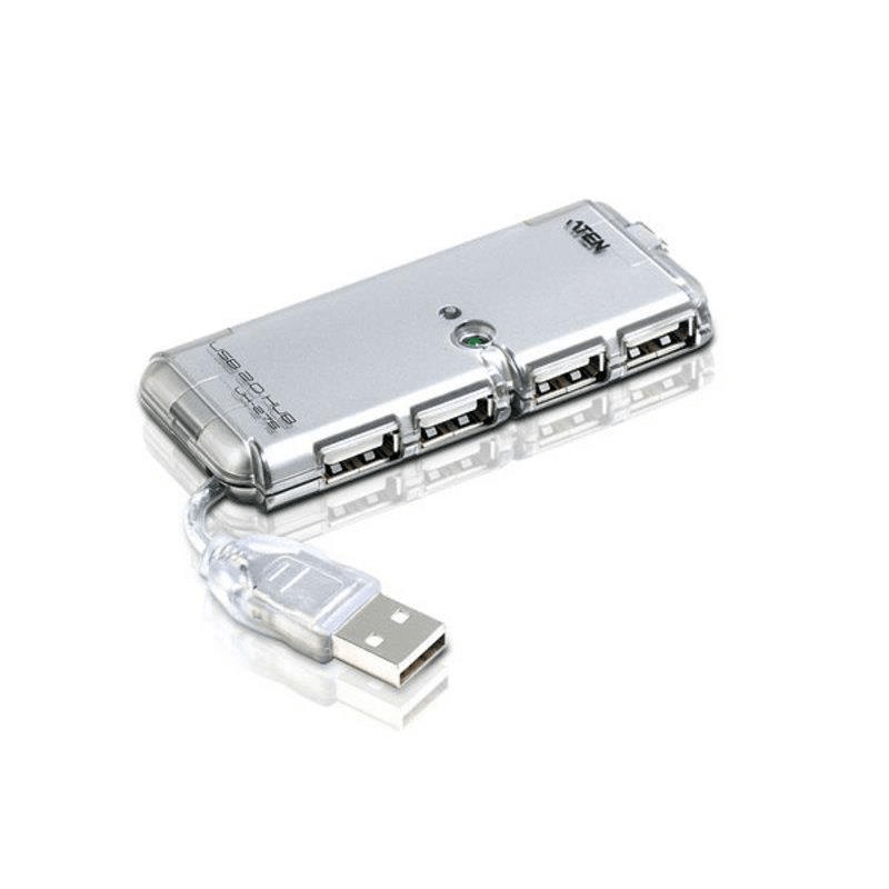 Aten UH275 interface hub 480 Mbit/s Silver