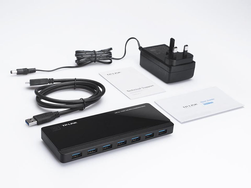 TP-Link UH720 interface hub USB 3.2 Gen 1 (3.1 Gen 1) Micro-B 5000 Mbit/s Black