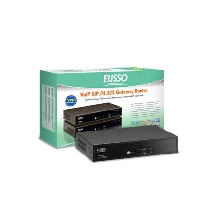 EUSSO 2-port FXS and 2-port FXOVoIP SIP/H.323 Gateway VPN Router UTG7104-22R