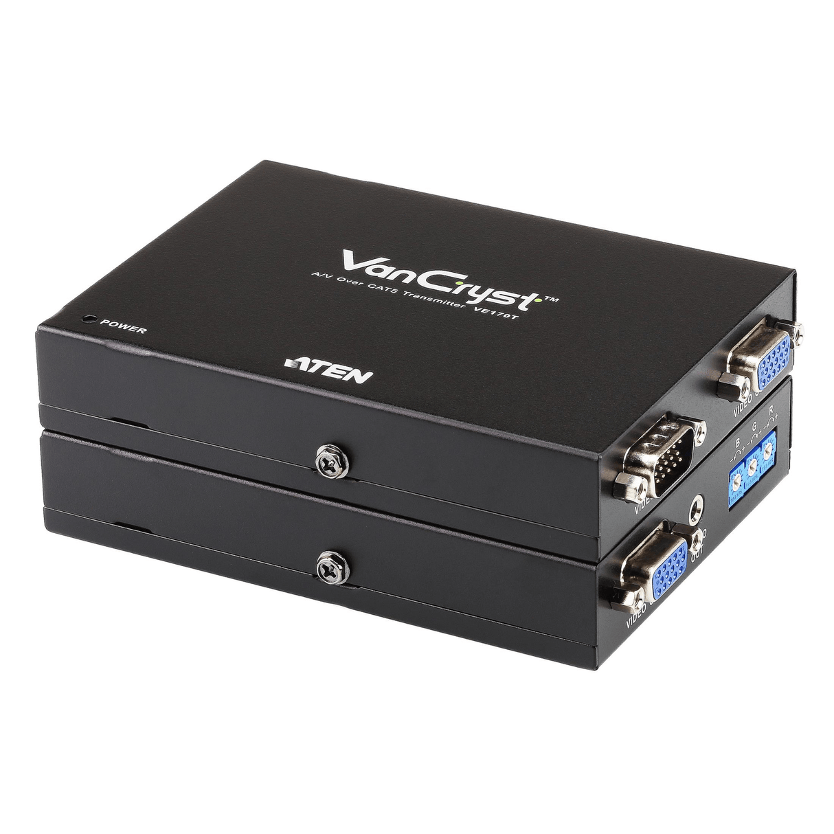Aten VE170Q AV Extender AV Transmitter and Receiver Black