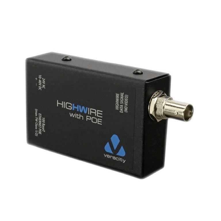 Veracity HighWire Ethernet over Coax Converter with PoE VHW-HWPO
