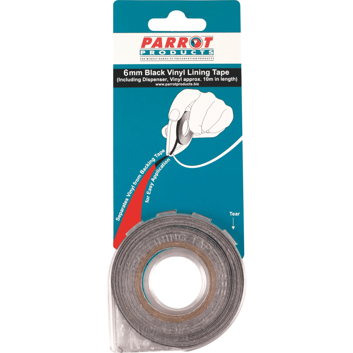 Parrot Vinyl Lining Tape 10m 6mm Red VT7007