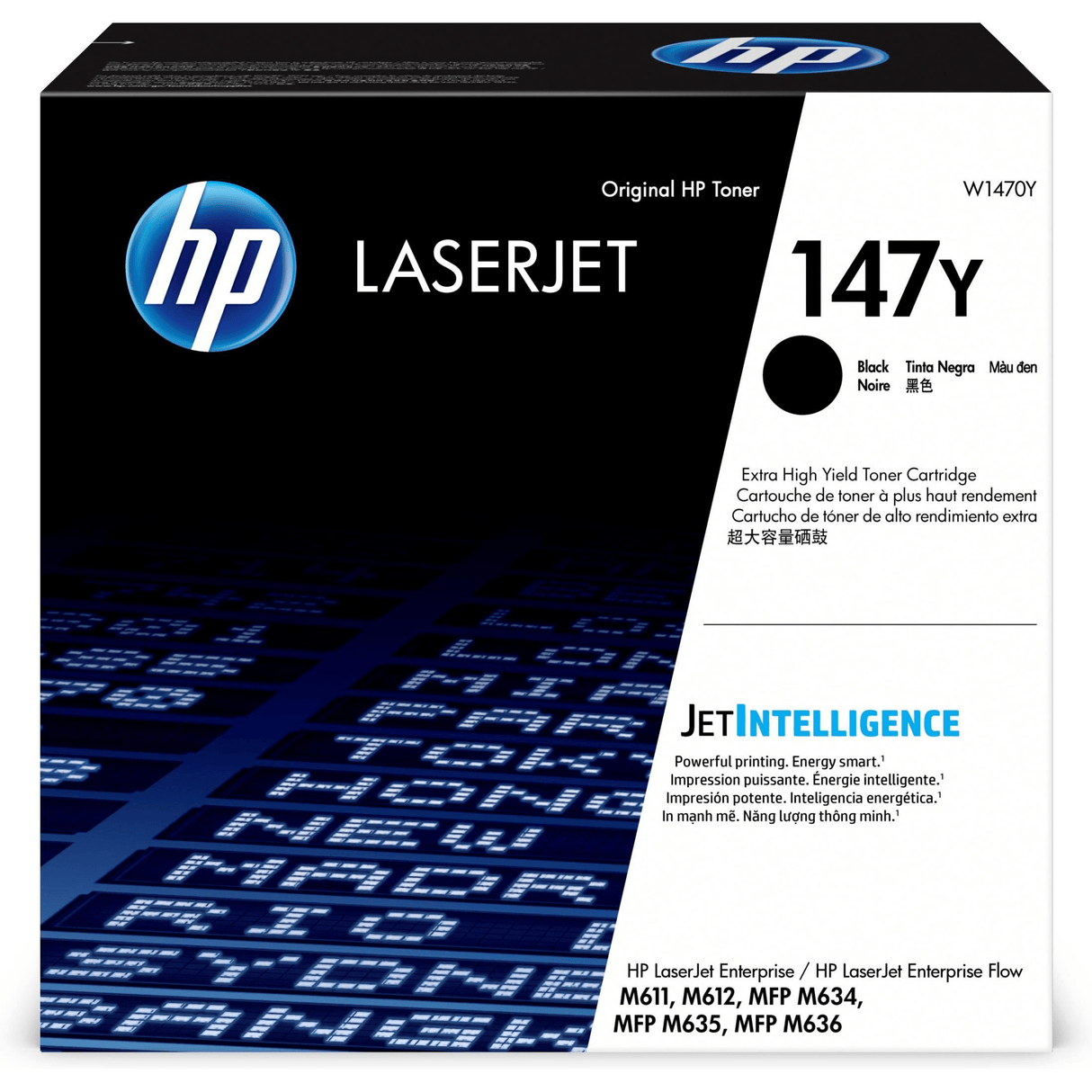 HP 147Y Black Toner Cartridge 42,000 Pages Original W1470Y Single-pack