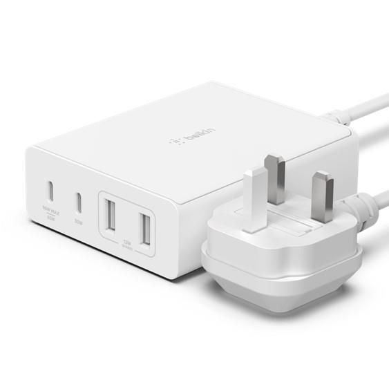 Belkin BoostCharge Pro 108W 4-Port GaN Charger White WCH010VFWH
