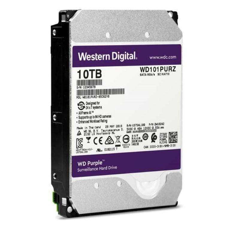 WD Purple 3.5-inch 10TB Serial ATA III Internal Hard Drive WD101PURZ