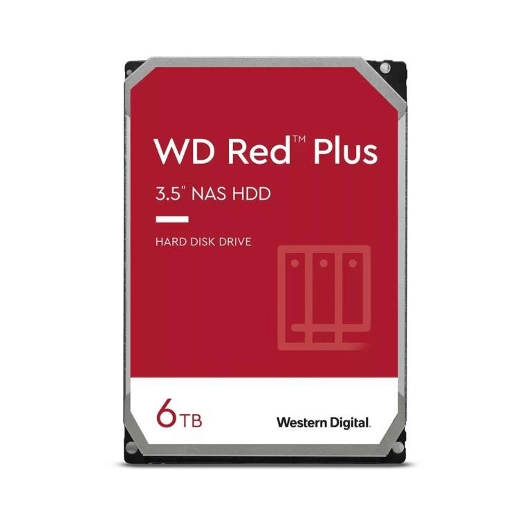 WD Red Plus 3.5-inch 6TB Serial ATA Internal NAS HDD WD60EFPX