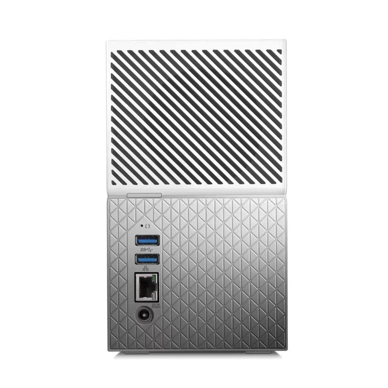 WD My Cloud Home Duo 4TB Personal Cloud NAS White and Grey WDBMUT0040JWT
