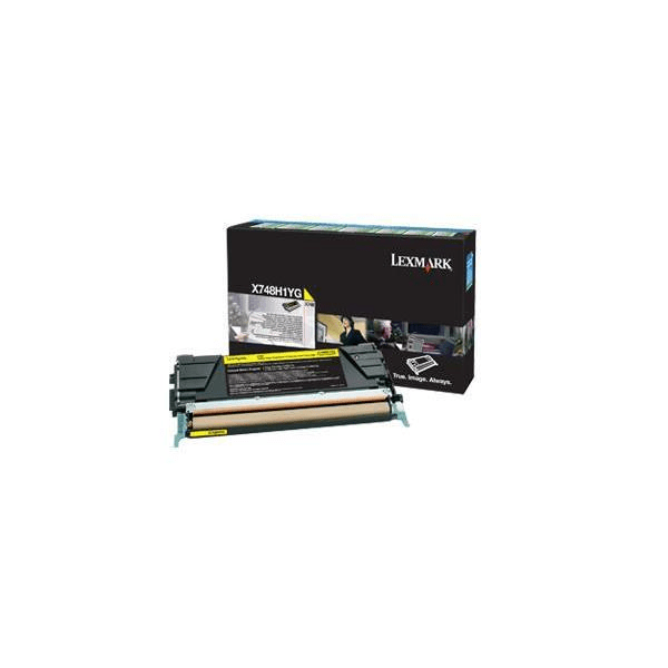 Lexmark X748H1YG Yellow Toner Cartridge 10,000 Pages Original Single-pack