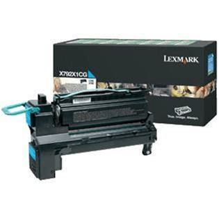 Lexmark X792X1CG Cyan Toner Cartridge 20,000 Pages Original Single-pack
