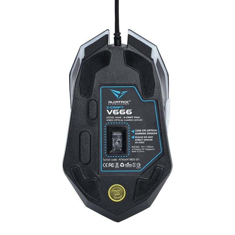 Alcatroz X-Craft V666 Gaming Mouse XCRAFTV666