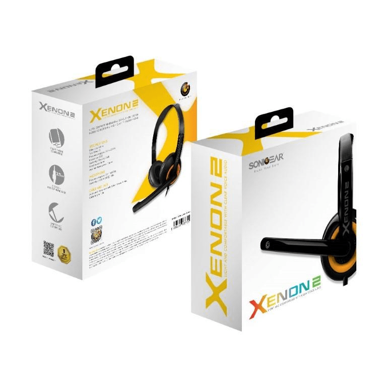 SonicGear Xenon 2 Headset with Microphone Sunny Orange XENON2BORANGE