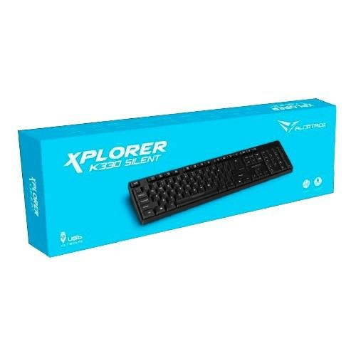 Alcatroz Xplorer K330 Silent USB Wired Keyboard XPLORERK330S