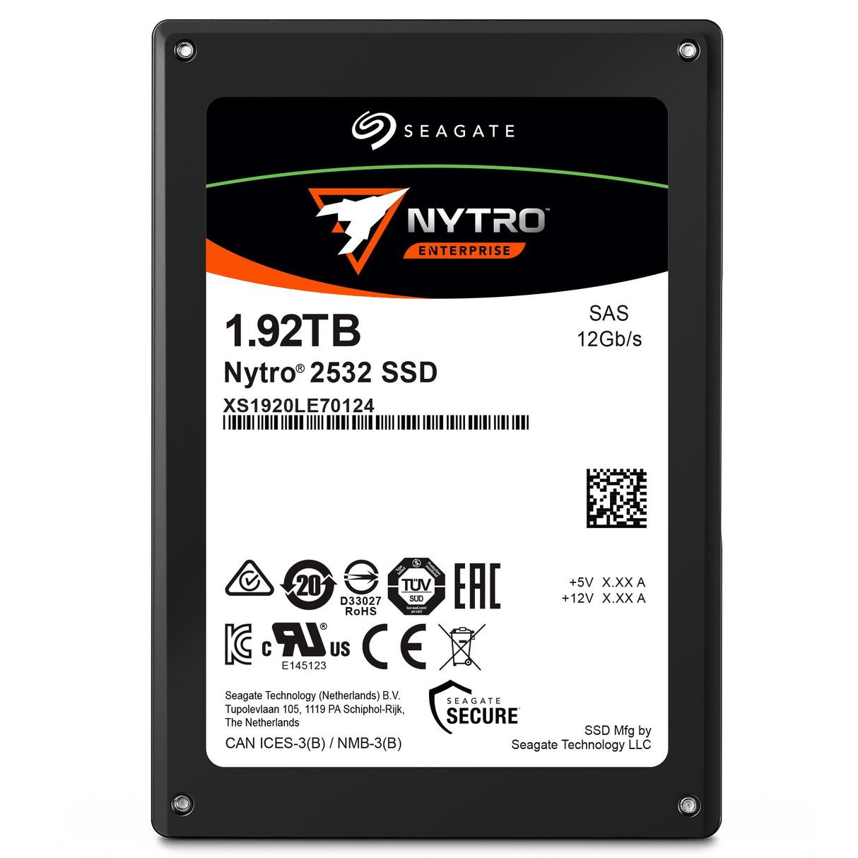 Seagate Enterprise Nytro 2532 2.5-inch 1920 GB SAS 3D eTLC Internal SSD XS1920LE70124