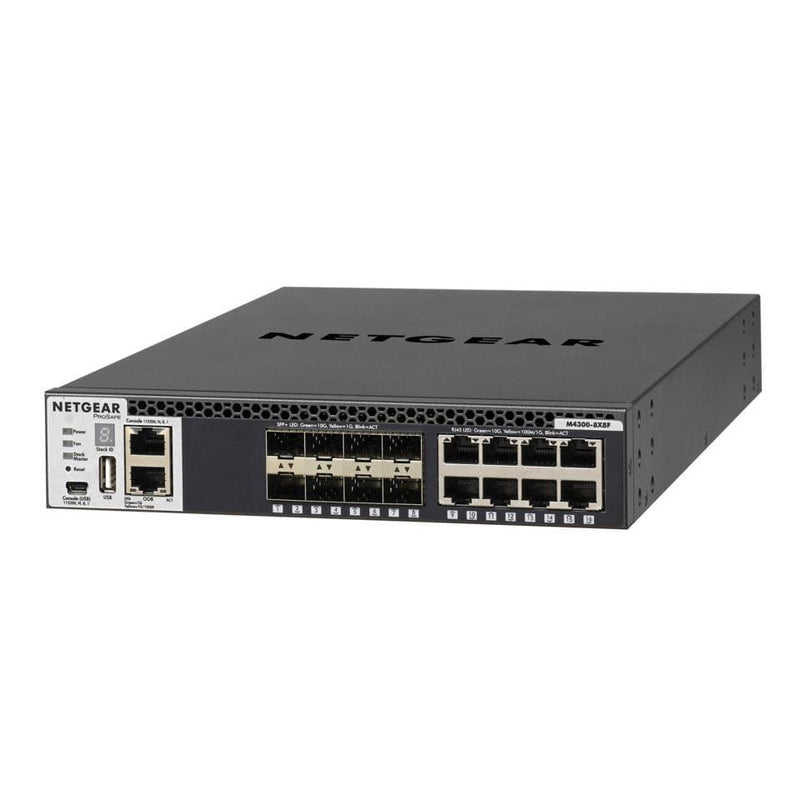 Netgear M4300-8X8F Managed Switch L3 10-Gigabit Multi-Gigabit Ethernet 1U Black XSM4316S-100NES