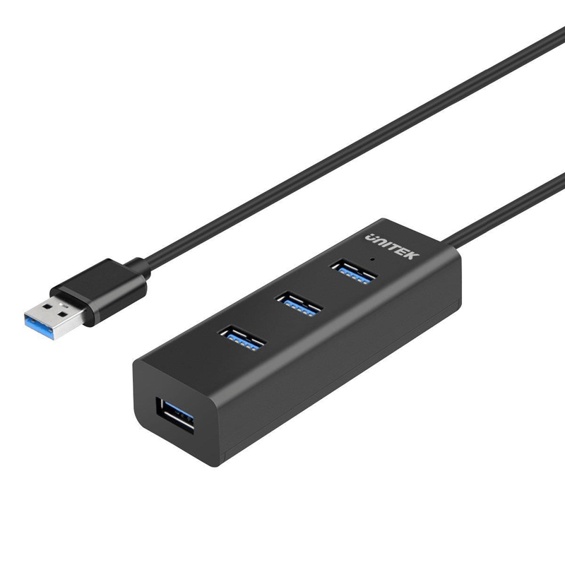 Unitek Y-3089 Interface Hub USB 3.2 Gen 1 (3.1 Gen 1) Type-A 5000 Mbit/s Black