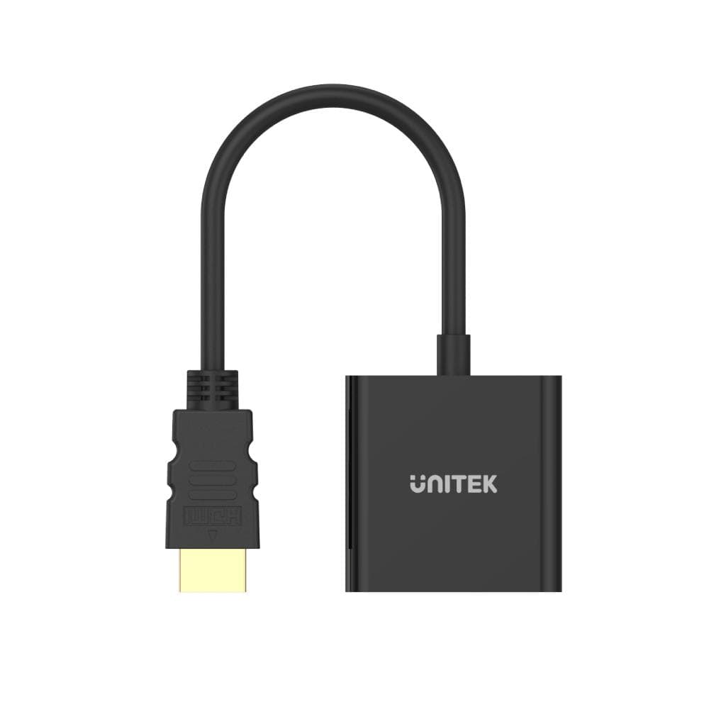 Unitek HDMI to VGA Adapter with 3.5mm for Stereo Audio Y-6333