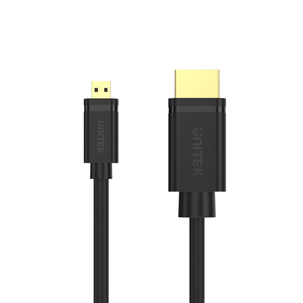 Unitek 2m 4K 60Hz High Speed Micro HDMI to HDMI 2.0 Cable Y-C182
