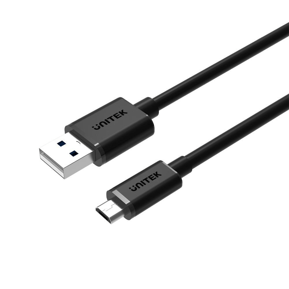 Unitek USB 2.0 to Micro USB Charging Cable Bundle Pack (2 x 0.3M and 3 x 0.2M) Y-C4007BK